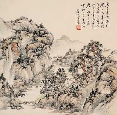 汪声远 山水 立轴